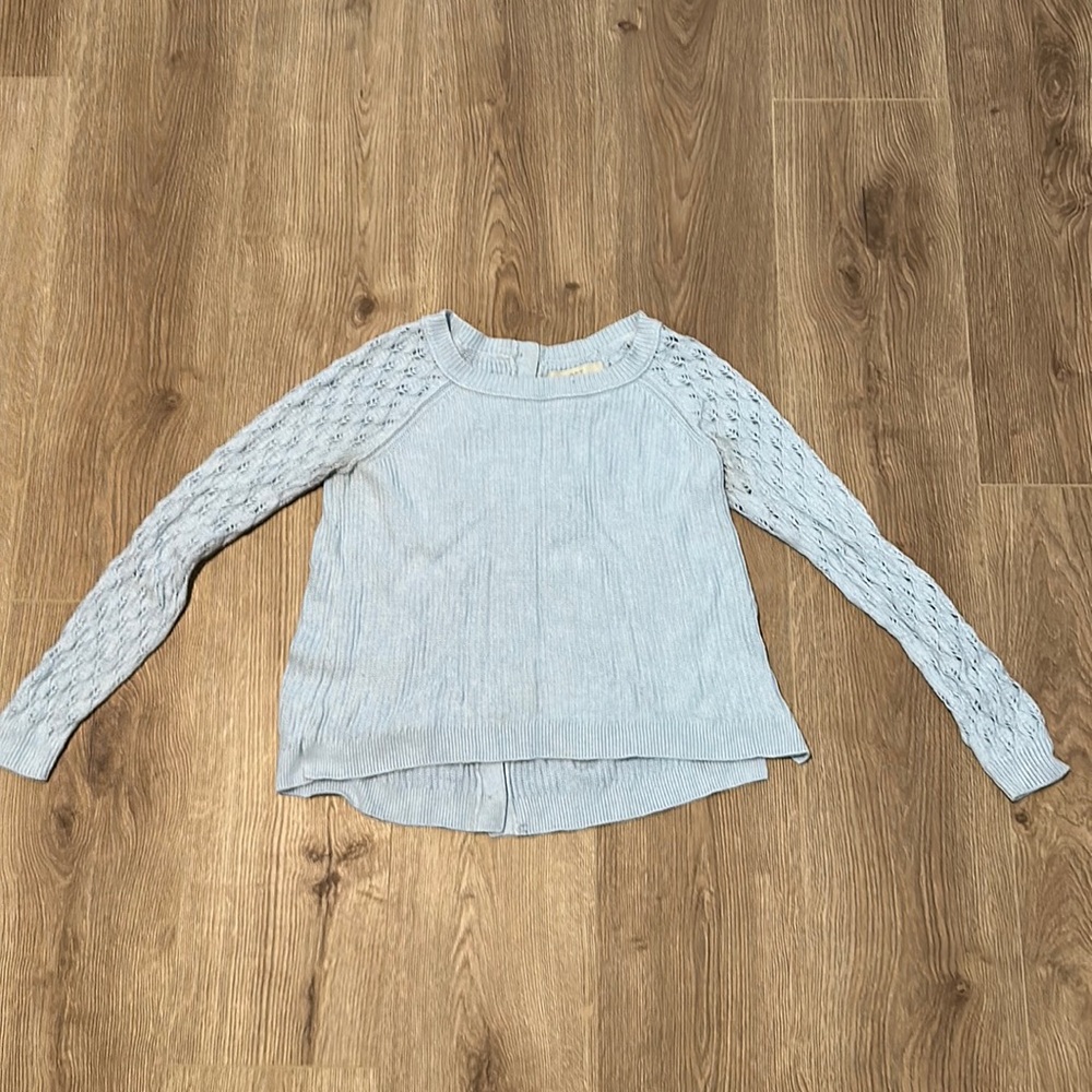 Baby blue loft sweater top